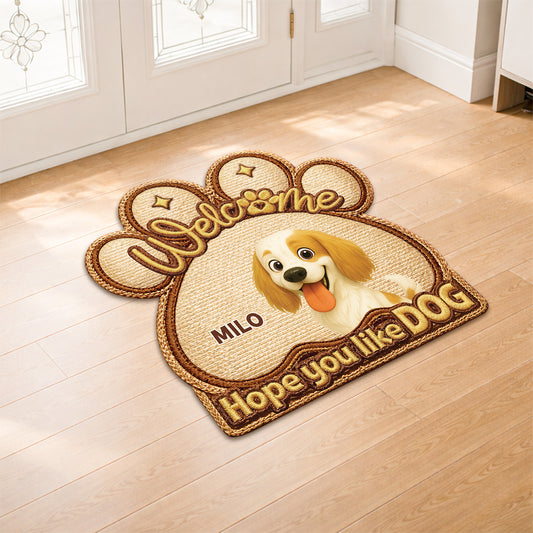 8568ADUS2 3d printing effect hope you like dogs doormat custom shaped doormat 8568adshlc