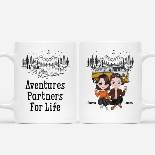 8572MUK1 personalised adventure partners for life camping mug for couples 8572mtd5g_008bf8c7 bf6d 4fe2 ac71 54bb17d4e0d4
