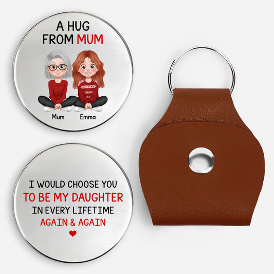 8630AUK1 a hug from mom pocket hug token personalized gifts for daughterson 8630aj8lma
