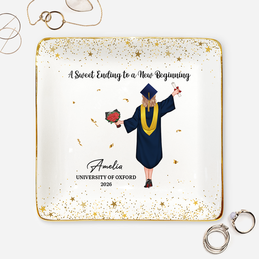 86332UK1 personalised a sweet ending to a new beginning_ jewellery dish graduation_ for her 863326eta_31b593a0 3e01 46ea 89a8 198544412c47