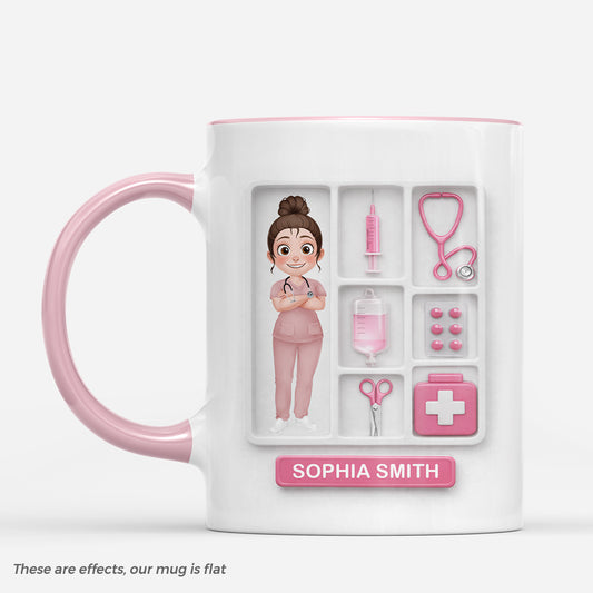 8728MUK1 3d printing effect personalised nurse mug for a nurse 8728macsn_dd1a2a8c 334b 4251 8b51 5467c7285d18