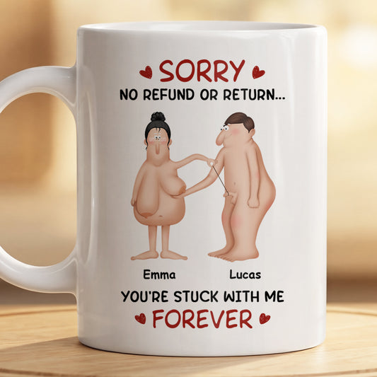 8768MUK2 personalised youre stuck with me forever mug for couples 8768mcdzg