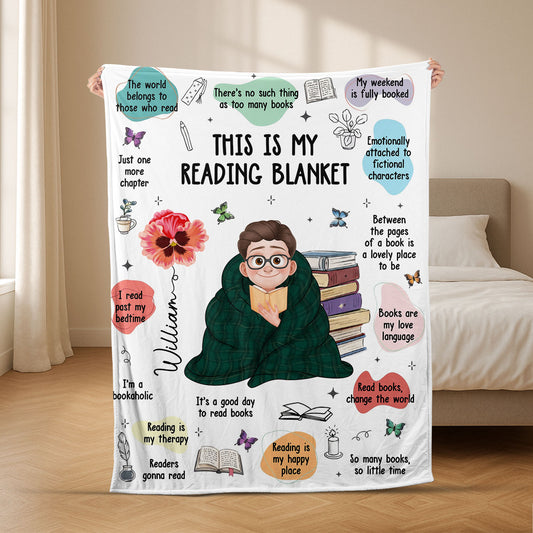 8771BUK2 personalised this is my reading blanket_ for book lovers women 8771bcfsa