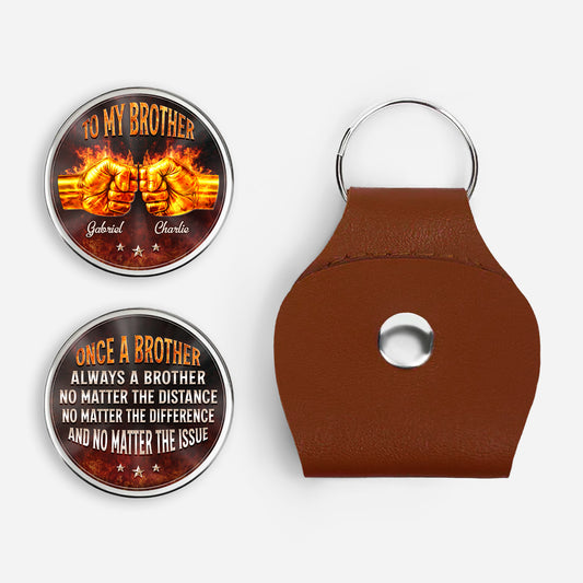 8782AUK1 personalised to my brother leather pocket hug for brotherfriend 8782aj6pmb