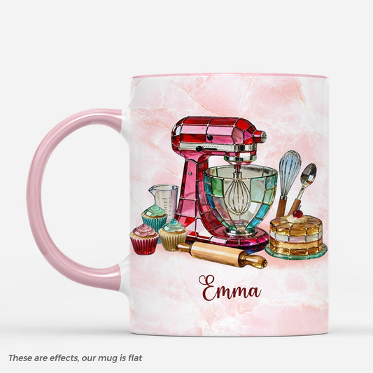 8786MUK1 personalised baking coffee mug with name for herhim 8786m8dra