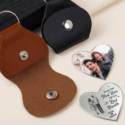 8802AUK2 personalised pocket heart hug token with photo for couples 8802ajnqag