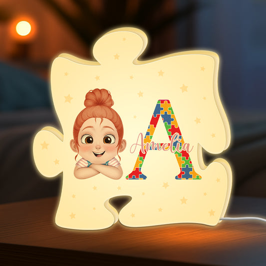 8848LUK1 personalised autism awareness light box for daughterson 8848lndck