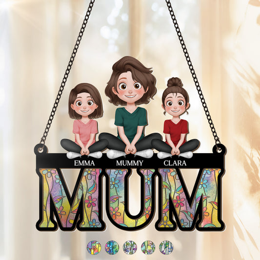 8851UUK1 3d printing effect personalised acrylic suncatcher for mum_ on mothers day 8851unlma
