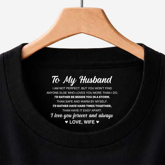 8950AUK1 personalised inner neck print t shirt for wifehusbandcouples 8950aa6dcg