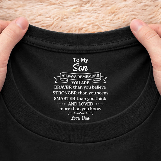 8956AUK1 personalised braver stronger smarter inner neck print t shirt for daughterson 8956aaavla_1