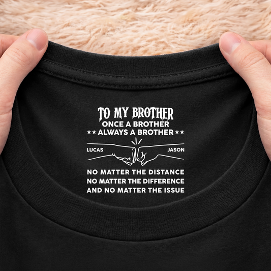 8973AUK2 personalised inner neck print t shirt for brother 8973aacdbb