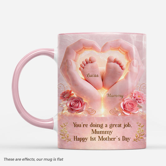 8991MUK1 3d printing effect personalised happy1st mothers day mug for mum from baby 8991m8vma_1