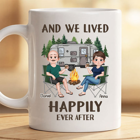 9004MUK1 personalised making memories one campsite at a time camping mug for couples 9004m3vag_1
