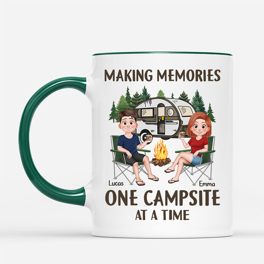 9004MUK1 personalised making memories one campsite at a time camping mug for couples 9004m3vag_2