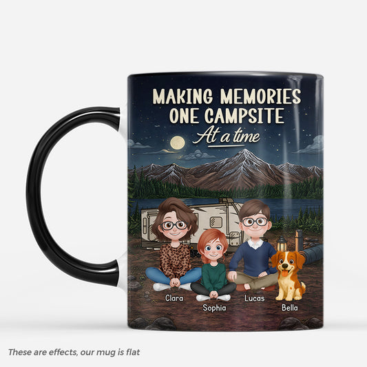 9010MUK1 personalised making memories one campsite at a time mug for a camping family 9010m3lmf_9770dec4 50f8 41d2 8e1d 79eb6e7e2a07