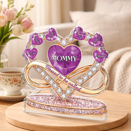 9058AUK1 3d printing effect personalised bless to be called custom shaped acrylic plaque for mumgranny 9058arsvta_1
