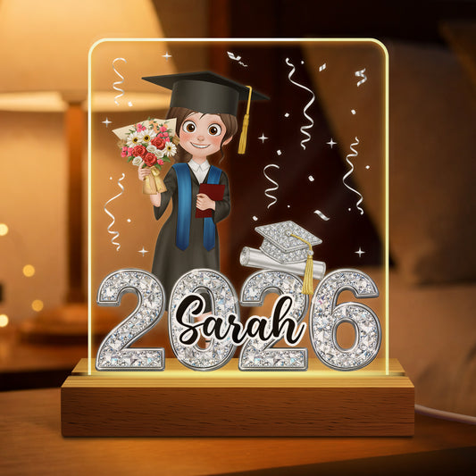 9064LUK1 personalised class of 2026 graduation night light for herhim 9064l6dwa