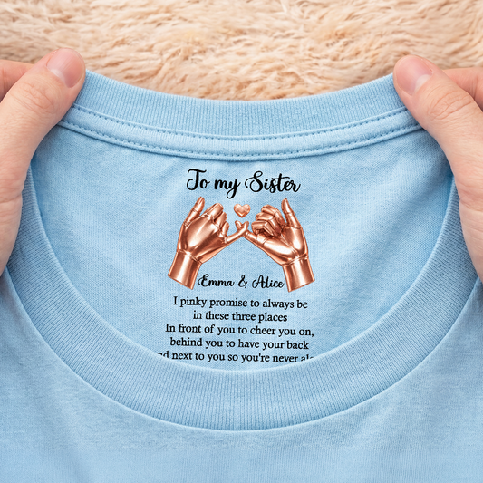 9067AUK2 personalised to my sister inside neck print t shirt for daughterfriends 9067aa6epa