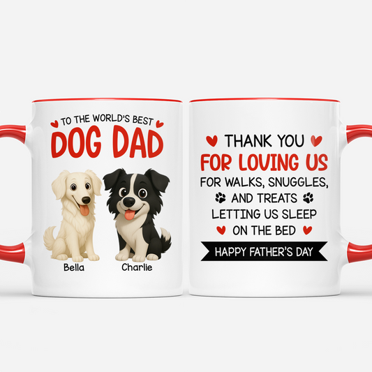 9109MUK1 personalised to the worlds best dog mum mug for dog mums 9109mac1c
