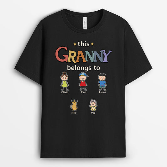9113AUK1 personalised this grandad belongs to t shirt for grandadgranny 9113a3koa