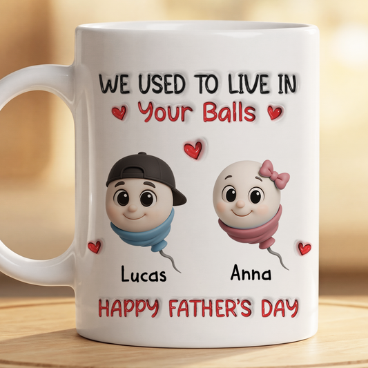 9184MUK2 3d printing effect personalised thanks for not swallowing us mug for mumdad 9184mtfta