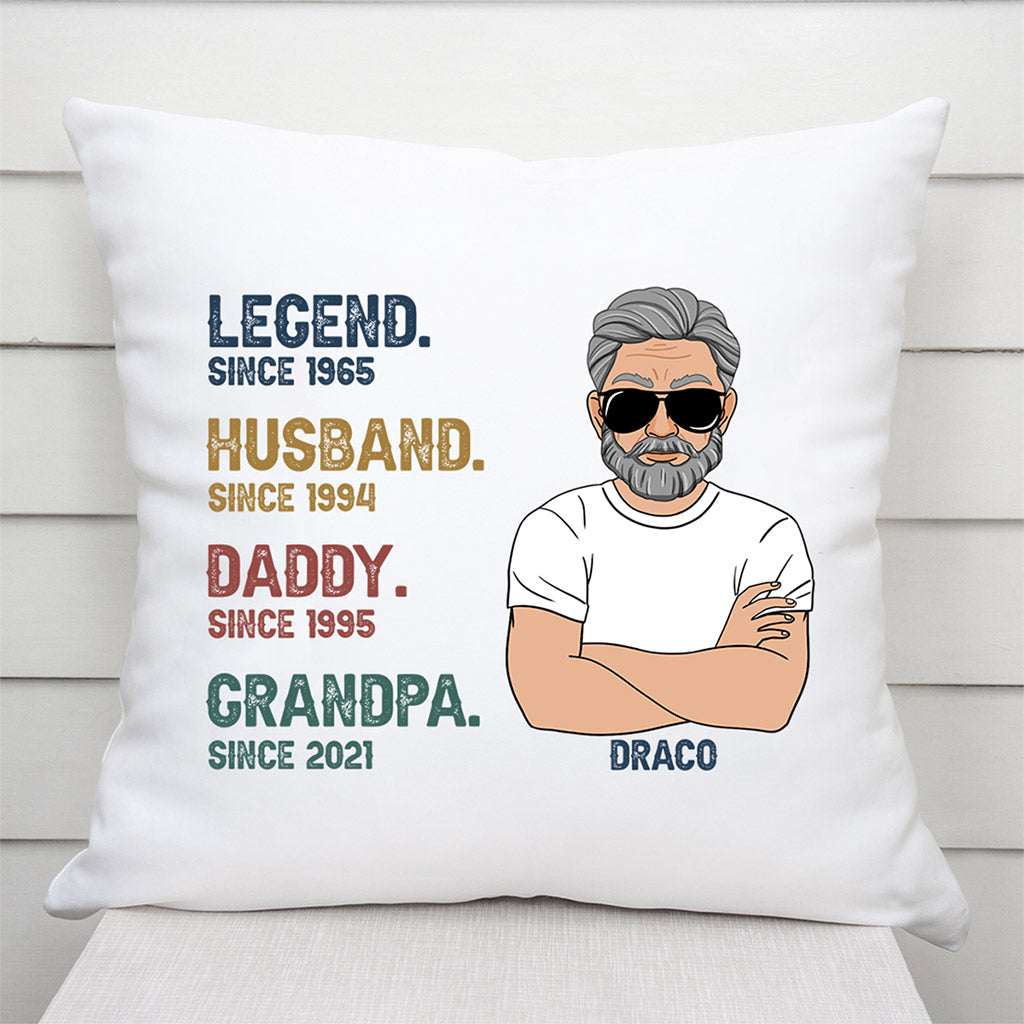 Legend - Personalised Gifts | Pillow for Grandpa/Dad