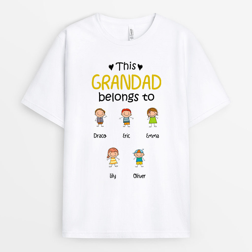 This Grandad Belongs To - Personalised Gifts | T-shirts for Grandpa/Dad