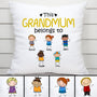 0027P020AUK2 Customised Pillow presents Kids Grandma Mom