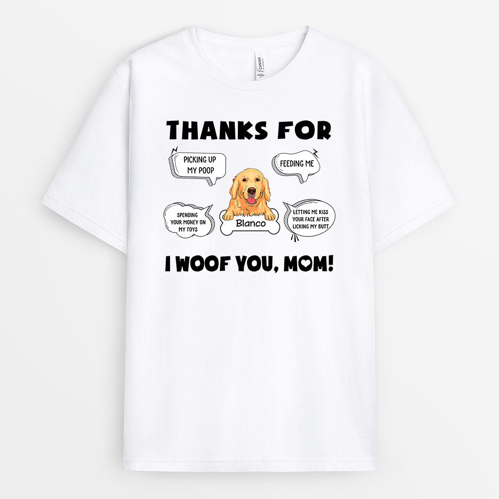 0216A150CUK1 Customised T shirts gifts Dog Lovers Text