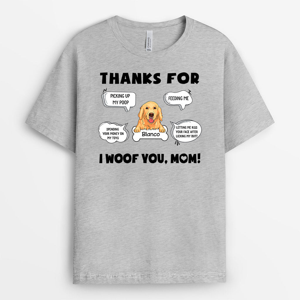 0216A150CUK2 Personalised T shirts presents Dog Lovers Text