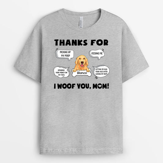 0216A150CUK2 Personalised T shirts presents Dog Lovers Text