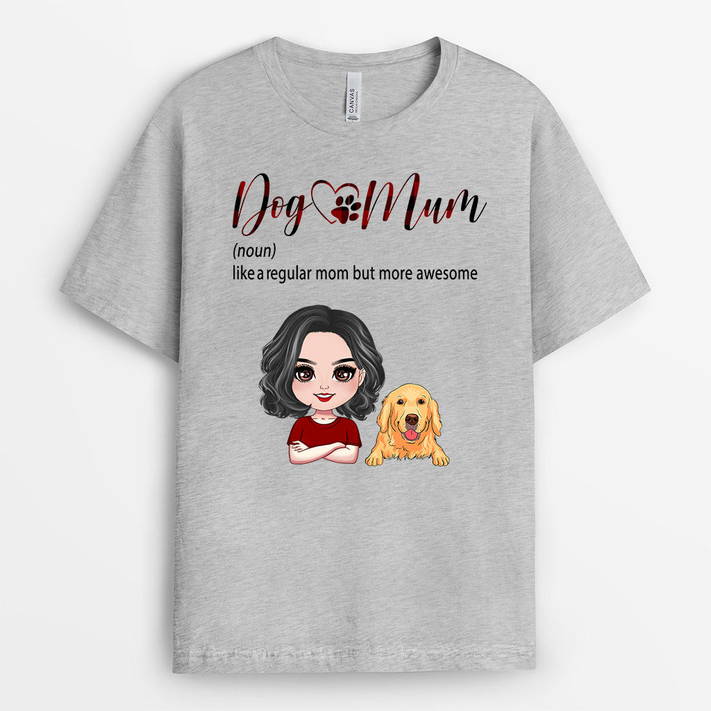 0218A260CUK2 Personalised T shirts gifts Dog Grandma Mum Dog