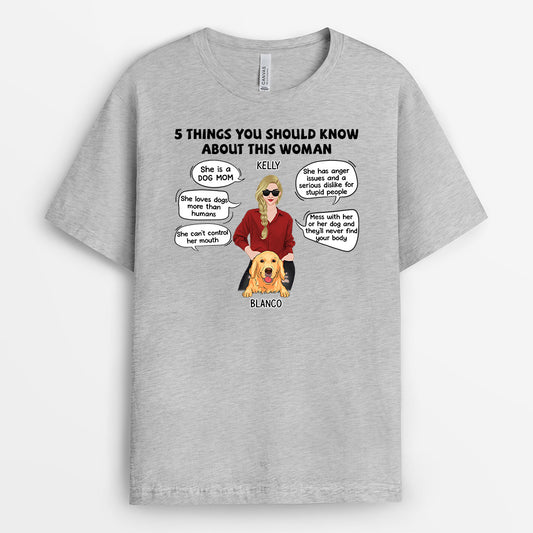 0226A227CUK1 Customised T shirts gifts Woman Dog Lovers Text