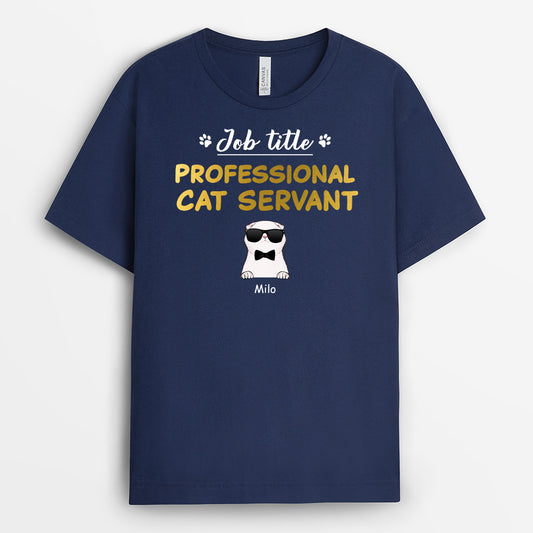0241A140DUK2 Personalised T shirts presents Cat Lovers Text