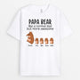 0257A228BUK1 Personalised T shirts presents Bear Grandpa Dad Text