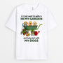 0266A208HUK2 Personalised T shirts presents Dog Lovers Garden