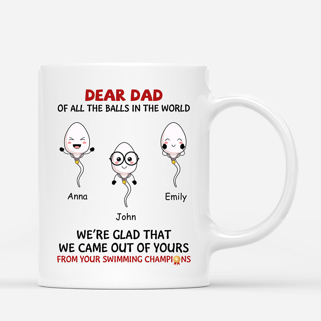 Little Cute Kids From Your Swimming Champions -  Personalised Gifts | Mug for Grandpa/Dad