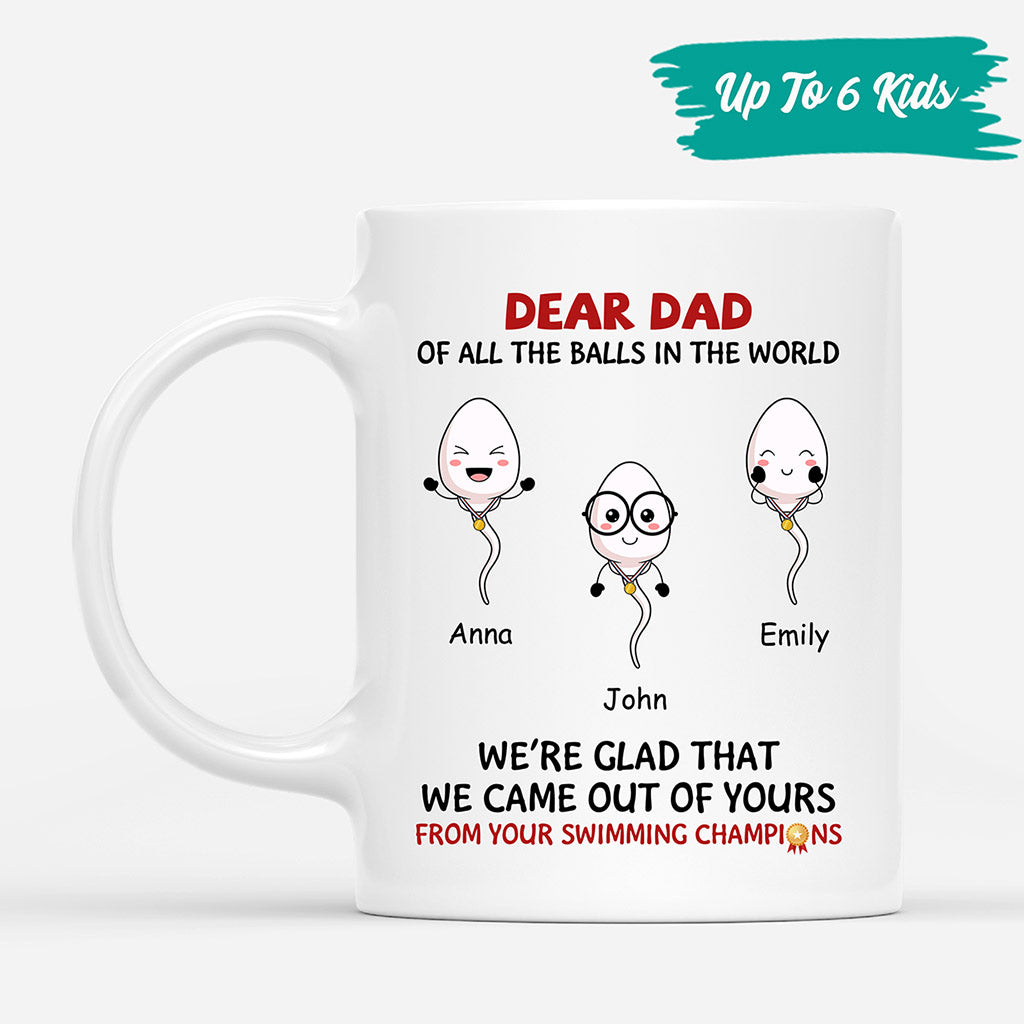Little Cute Kids From Your Swimming Champions -  Personalised Gifts | Mug for Grandpa/Dad