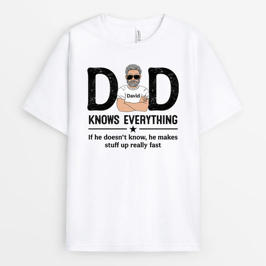 0299A908BUK2 Personalised T shirts presents Man Grandpa Dad
