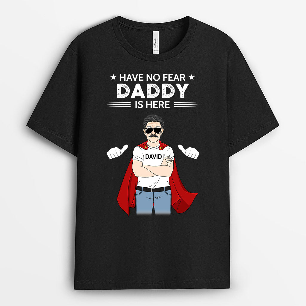 0301A267BUK1 Personalised T shirts presents Man Grandpa Dad Hero