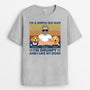 0314A908CUK2 Personalised T shirts presents Man Dog Lovers