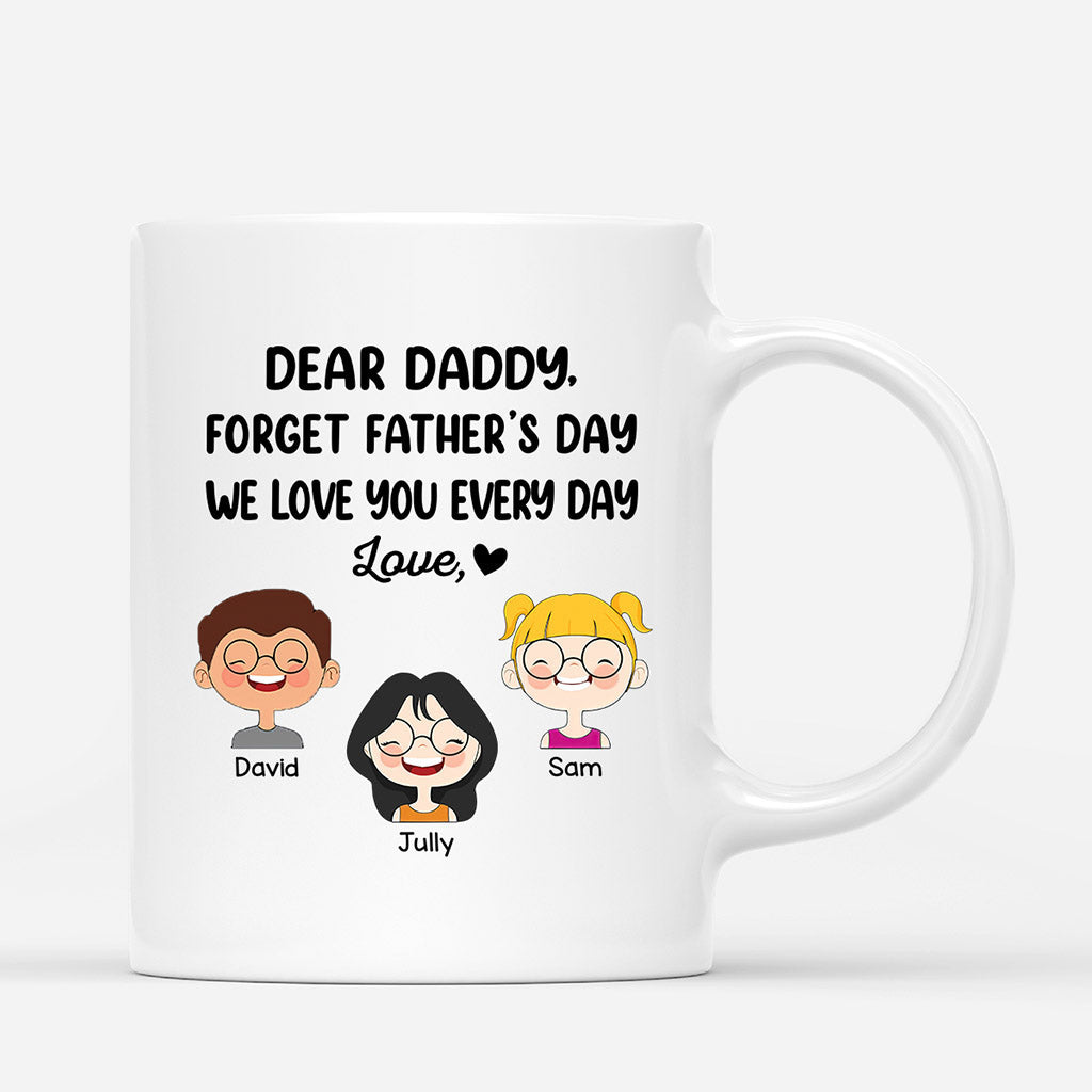 Daddy We Love You Everyday - Personalised Gifts | Mug for Grandpa/Dad