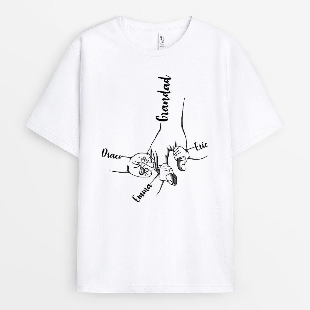 Link of Daddy Grandpa Children - Personalised Gifts | T-shirts for Grandpa/Dad