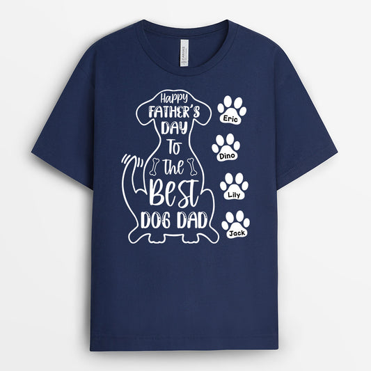 0325A960CUK2 Customised T shirts gifts Pawprints Dog Lovers