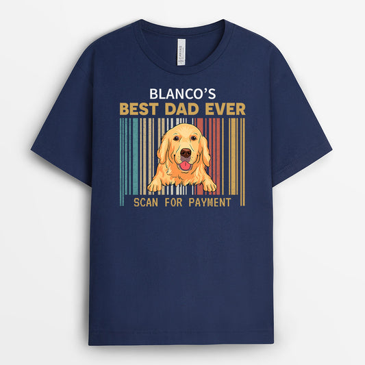 0336A20CUK2 Customised T shirts gifts Dog Grandpa Dad Scan