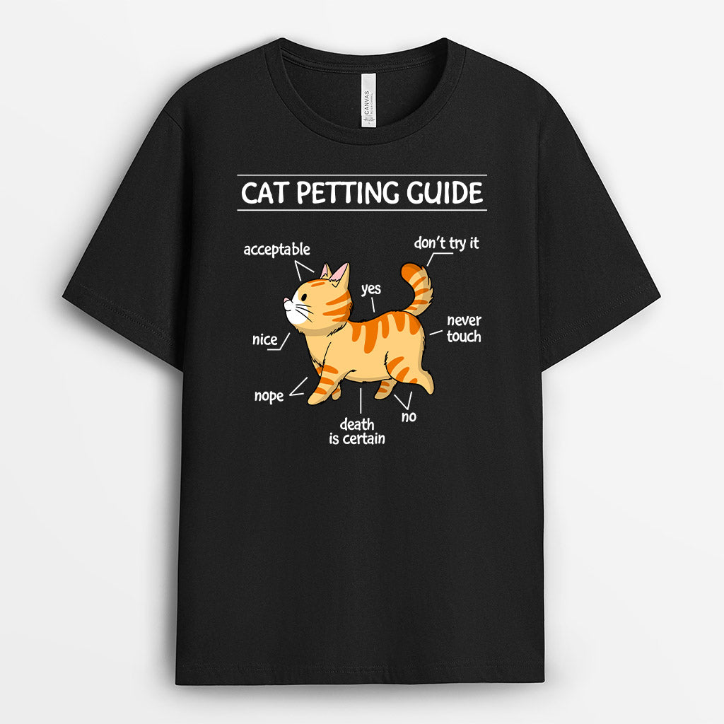Cat Petting Guide - Personalised Gifts | T-shirts for Cat Lovers