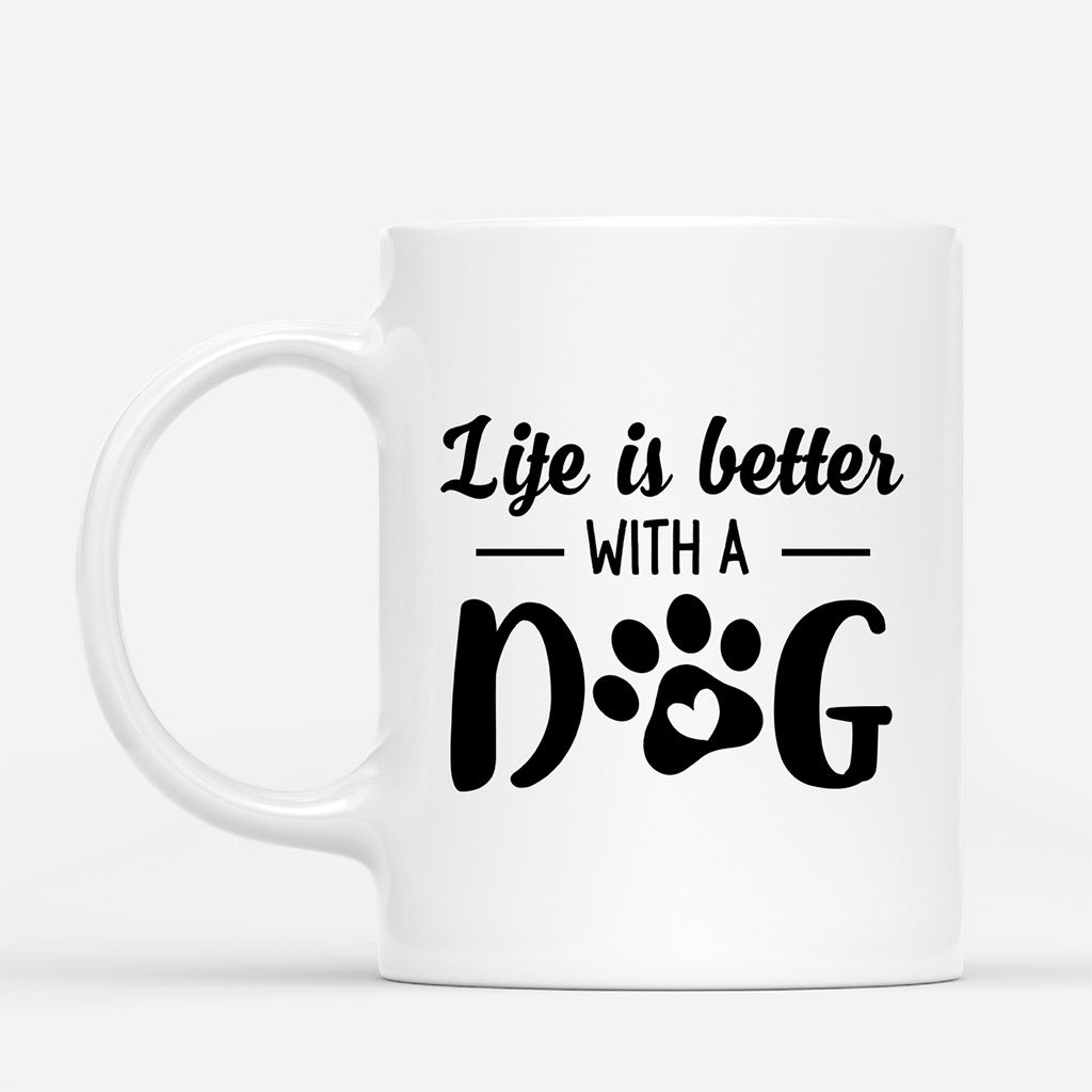 Life Is Better With A Dog - Personalised Gifts | Mug for Dog Lovers