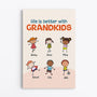 0369C267IUK1 Customised Canvas presents Kid Grandma Mom