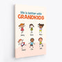 0369C267IUK2 Customised Canvas  Kid Grandma Mom