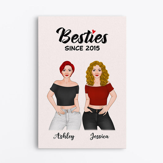 0370C267FUK1 Personalised Canvas gifts woman Besties